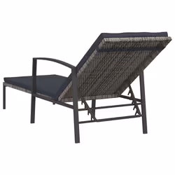 VidaXL 317636 chaise d'extérieur Linge Siège rembourré Polyuréthane, Acier Gris - Vue supplémentaire 5