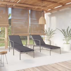 Détendez-vous dans le jardin ou sur le patio sur cette chaise longue confortable avec table ! Vous pouvez passer un après-mid ...