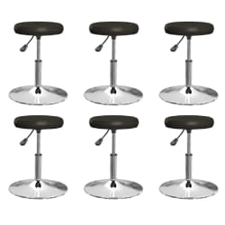 vidaXL Chaises salle à manger - Noir similicuir