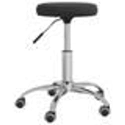 vidaXL Tabouret de massage Velours Noir