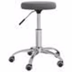 vidaXL Tabouret de massage Velours Gris foncé