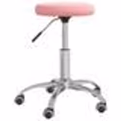 vidaXL Tabouret de massage Velours Rose