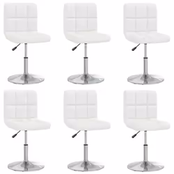 VidaXL 3087428, Acier chromé, Simili-cuir, 400 mm, 430 mm, 71 cm, 85,5 cm, 6 pièce(s)
