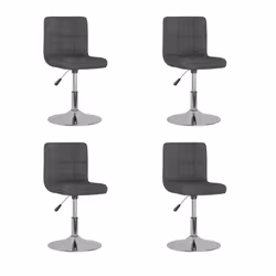 VidaXL 3087449, Acier chromé, mousse, Polyester, 400 mm, 430 mm, 71 cm, 85,5 cm, 4 pièce(s)