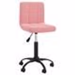 vidaXL Chaise pivotante de salle à manger Rose Velours - TU
