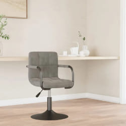 VidaXL Gris Clair Velours