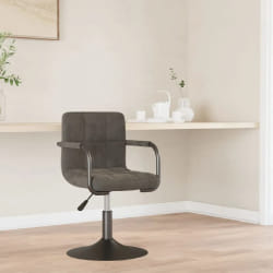 vidaXL Gris Velours