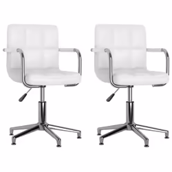 VidaXL 3088072, Acier chromé, Simili-cuir, mousse, 480 mm, 470 mm, 74,5 cm, 88,5 cm, 40 cm