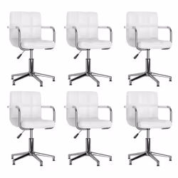 VidaXL 3088082, Acier chromé, Simili-cuir, mousse, 480 mm, 470 mm, 74,5 cm, 88,5 cm, 40 cm