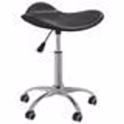 vidaXL Chaise de bureau Noir Similicuir - TU