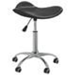 vidaXL Chaise de bureau Noir Similicuir - TU