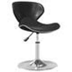 vidaXL Chaise de salle à manger Noir Similicuir