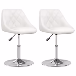 VidaXL 3088635, Acier chromé, Simili-cuir, 440 mm, 460 mm, 62,5 cm, 77,5 cm, 38,5 cm