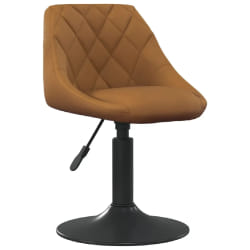 vidaXL - Chaise pivotante salle à manger - Marron