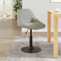 vidaXL Chaise de salle à manger Gris clair Velours