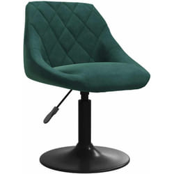 Vidaxl - Chaise de salle à manger Vert foncé Velours