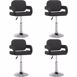 Avec un design élégant, cet ensemble de chaises de salle à manger pivotantes est conçu pour être un supplément pratique et mo ...