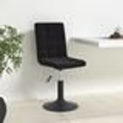 vidaXL Chaises pivotantes à manger lot de 4 noir velours