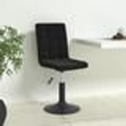 vidaXL Chaises pivotantes à manger lot de 4 noir velours