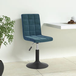 Chaises Pivotantes À Manger Lot De 6 Bleu Velours Vidaxl