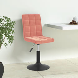 Vidaxl - Chaises Pivotantes À Manger Lot De 6 Rose Velours