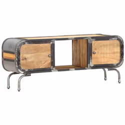Ce meuble TV en bois présente un design élégant, ce qui en fait un supplément décoratif et pratique au décor de votre pièce.  ...