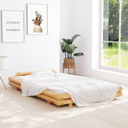 Vidaxl - Lit double,Cadre de lit Bambou 120x200 cm