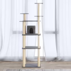 Cet arbre à chat est le refuge idéal pour que vos chats puissent se gratter, grimper, se percher, se cacher et se reposer. Il ...