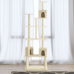 Vidaxl - Arbre à chat avec griffoirs en sisal Crème 188 cm