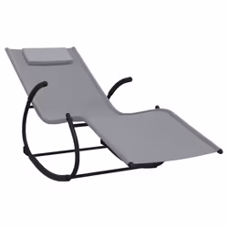 VidaXL 318113, Linge, Siège rembourré, Acier, Gris, 610 mm, 1640 mm