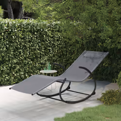 VidaXL 318113 chaise d'extérieur Linge Siège rembourré Acier Gris