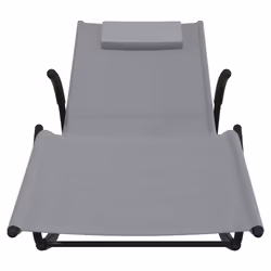 VidaXL 318113 chaise d'extérieur Linge Siège rembourré Acier Gris