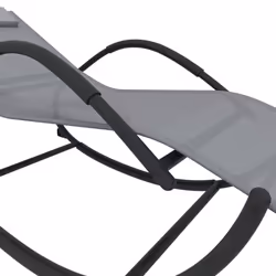 VidaXL 318117 chaise d'extérieur Linge Siège rembourré mousse, Acier Gris - Vue supplémentaire 5