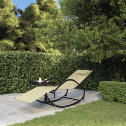 VidaXL 318118, Linge, Siège rembourré, mousse, Acier, Crème, 600 mm, 1580 mm