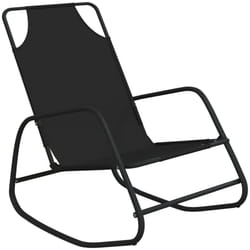 VidaXL 318124 chaise d'extérieur Linge Siège rembourré Acier Noir
