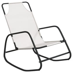 VidaXL 318126 chaise d'extérieur Linge Siège rembourré Acier Crème