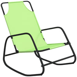 VidaXL 318127 chaise d'extérieur Terrace Siège rembourré Acier Vert