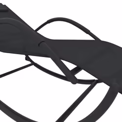 VidaXL 318132 chaise d'extérieur Linge mousse, Acier Noir - Vue supplémentaire 6