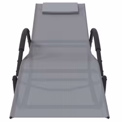 VidaXL 318133 chaise d'extérieur Linge mousse, Acier Gris