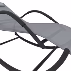 VidaXL 318133 chaise d'extérieur Linge mousse, Acier Gris - Vue supplémentaire 5