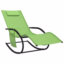 VidaXL 318139 chaise d'extérieur Linge Acier Vert