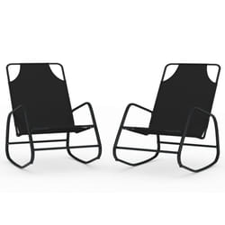 VidaXL 318140 chaise d'extérieur Terrace Acier Noir