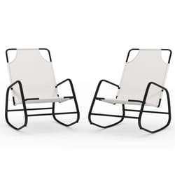 VidaXL 318142 chaise d'extérieur Terrace Acier Crème