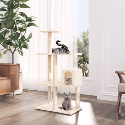 Avec cet arbre à chat, vos amis à fourrure peuvent vivre une vie de luxe ! Vos chats aimeront gratter, grimper, se percher, s ...