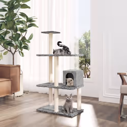 Avec cet arbre à chat, vos amis à fourrure peuvent vivre une vie de luxe ! Vos chats aimeront gratter, grimper, se percher, s ...
