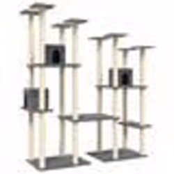 vidaXL Arbre à chat avec griffoirs en sisal Gris foncé 174 cm