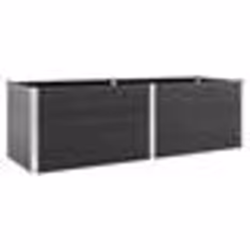 vidaXL Lit surélevé de jardin 200x50x91 cm WPC Gris - TU