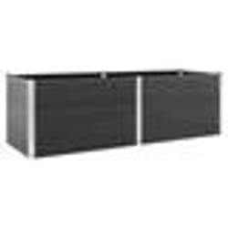 vidaXL Lit surélevé de jardin 200x50x91 cm WPC Gris - TU