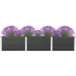 vidaXL Plate-forme surélevée de jardin 300x50x54 cm WPC Gris