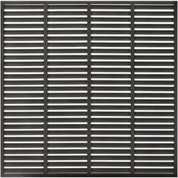 vidaXL Clôture à persiennes WPC 180x180 cm gris foncé